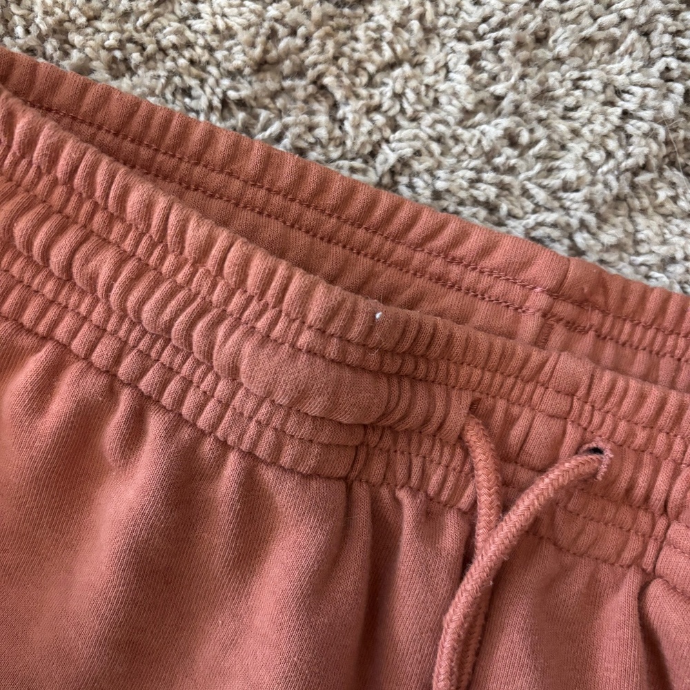 Mauve Shorts with Drawstring Top